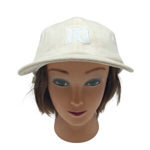 Vintage‎ M&M Studios Ivory Embroidered Strapback Cap Baseball Hat